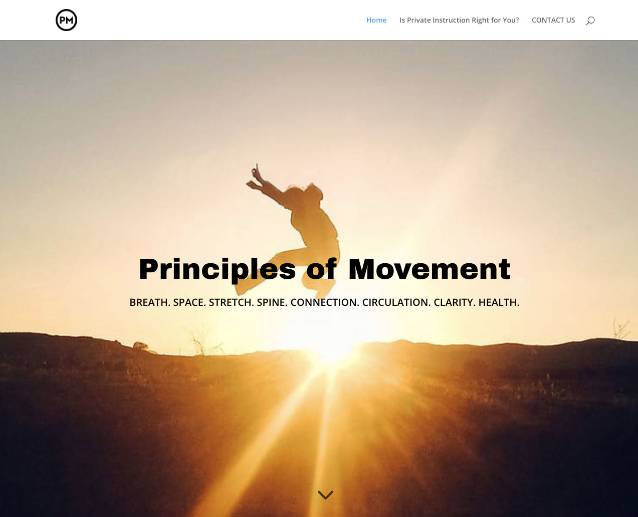 Principles of Movement Website Design